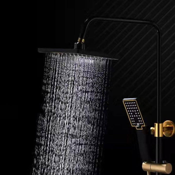 BowLift | Modern adjustable swivel shower head metal shower fitting on the wall