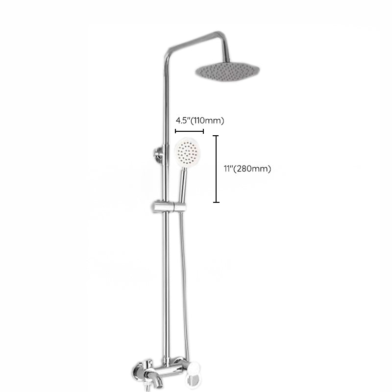 BowLift | Modern adjustable swivel shower head metal shower fitting on the wall