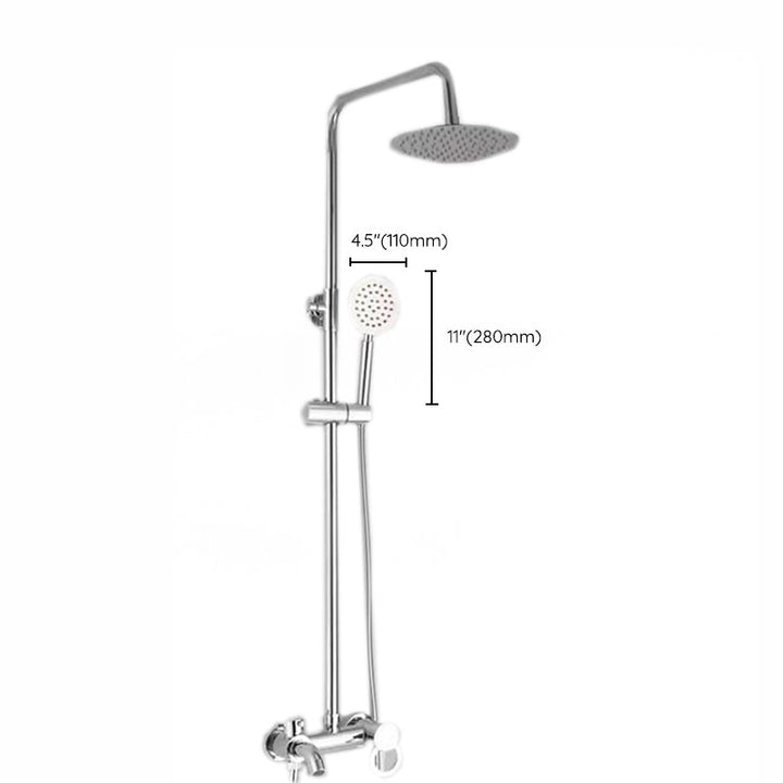 BowLift | Modern adjustable swivel shower head metal shower fitting on the wall