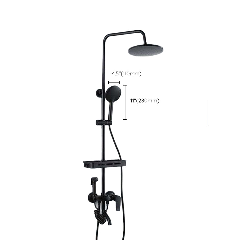 BowLift | Modern adjustable swivel shower head metal shower fitting on the wall