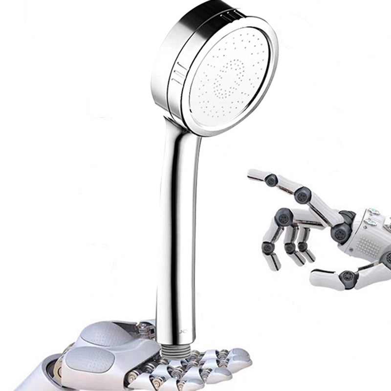 BowLift | Modern handheld shower head 5 spray patterns chrome round wall mounted shower head