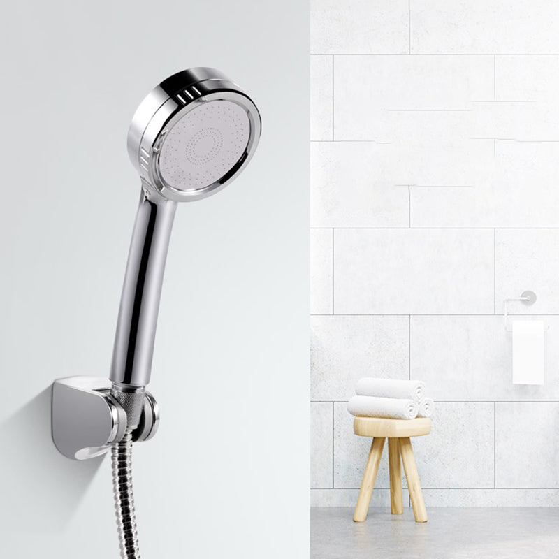 BowLift | Modern handheld shower head 5 spray patterns chrome round wall mounted shower head