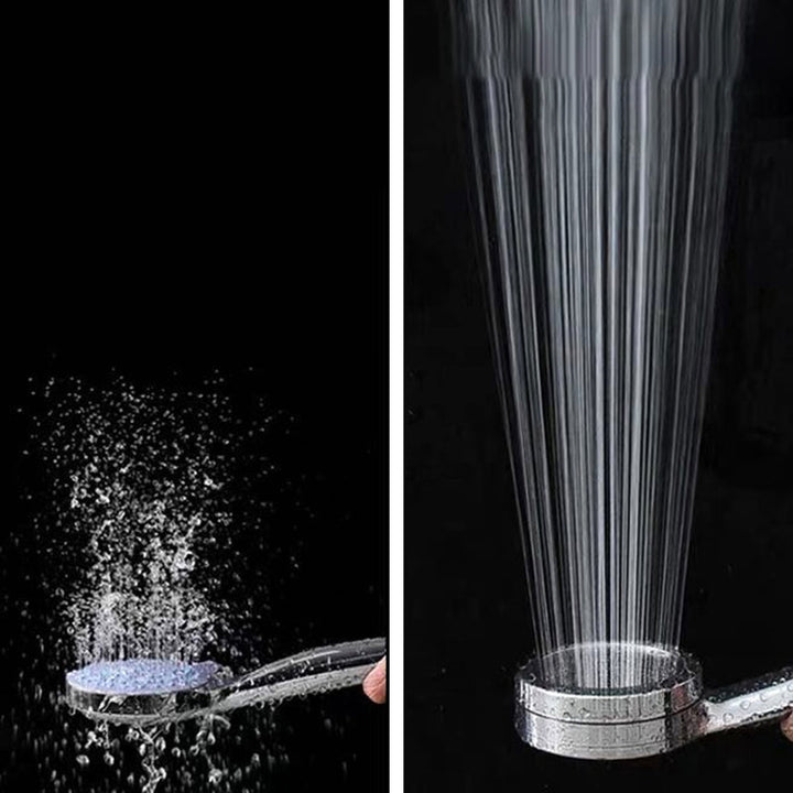 BowLift | Modern hand shower head 5 spray patterns Chrome Round Wall mounted shower head