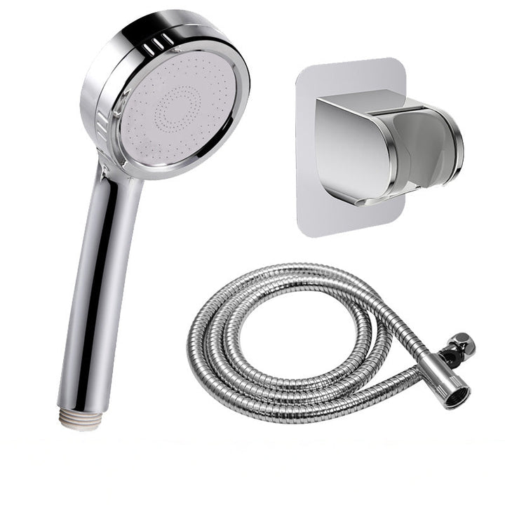 BowLift | Modern handheld shower head 5 spray patterns chrome round wall mounted shower head