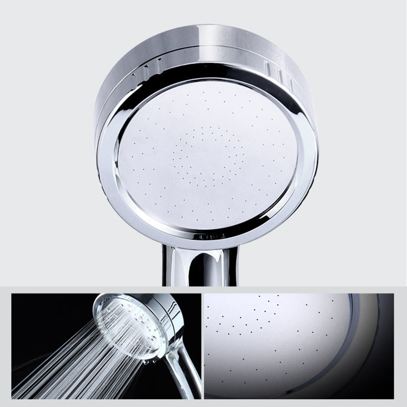 BowLift | Modern handheld shower head 5 spray patterns chrome round wall mounted shower head