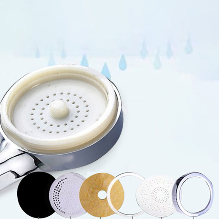 BowLift | Modern handheld shower head 5 spray patterns chrome round wall mounted shower head