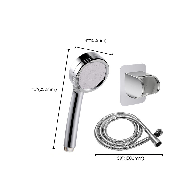 BowLift | Modern hand shower head 5 spray patterns Chrome Round Wall mounted shower head