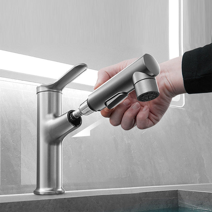 BowLift | Contemporary Single Color Faucet Low Arc Centerset Sink Faucet for Bathroom