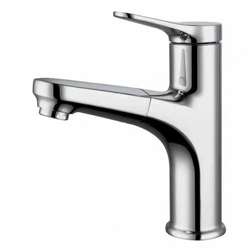 BowLift | Modern Style Extendable Ship Faucet Copper Single Handle Sink Faucet for the Bathroom
