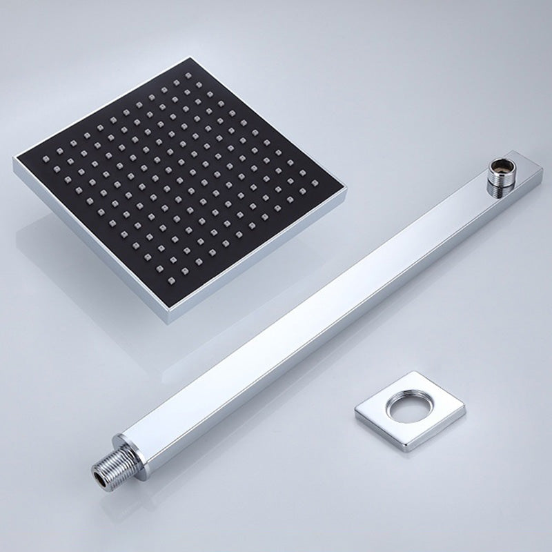 BowLift | Modern square solid shower head with shower arm wall-mounted shower head made of stainless steel