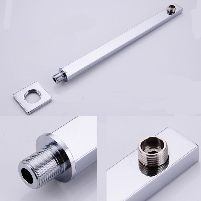 BowLift | Modern square solid shower head with shower arm wall-mounted shower head made of stainless steel