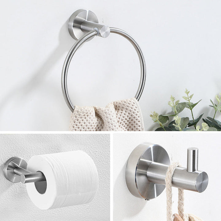 BowLift | Stainless Steel Bathroom Set 3-piece Modern Style Simple Bathroom Accessories Set