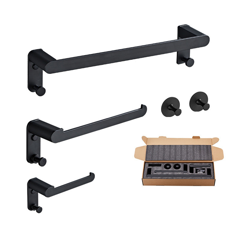 BowLift | Metal Bathroom Set 5-piece Modern Style Black Bathroom Accessories Set