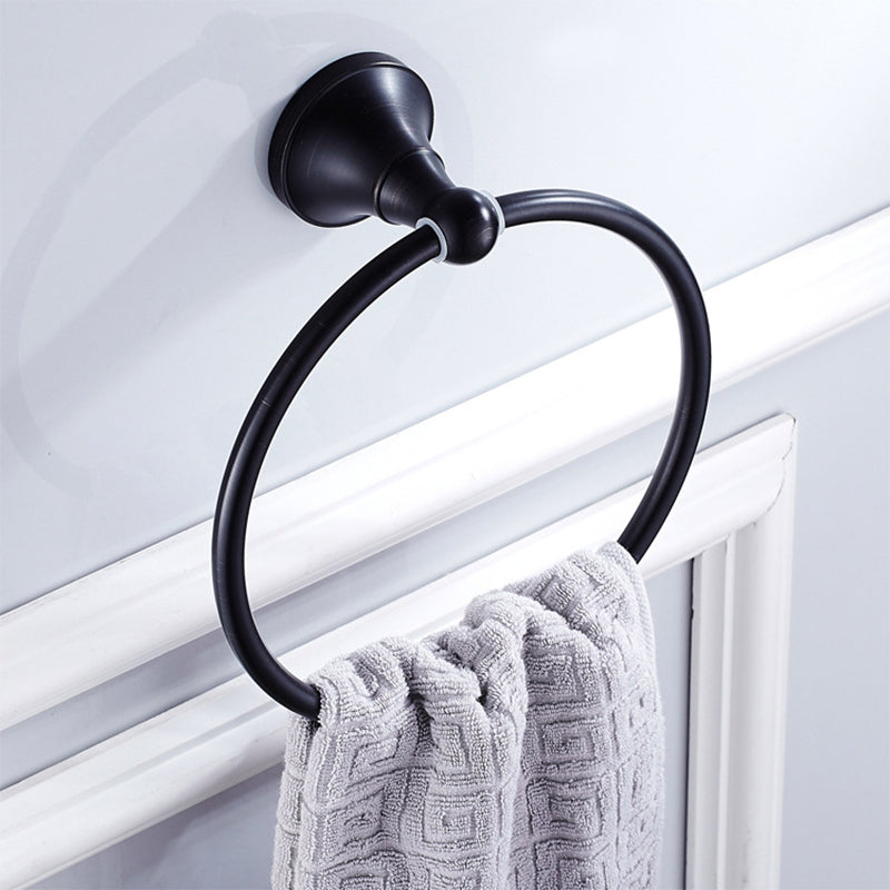 BowLift | Metal Bathroom Set 4-piece Traditional Style Black Bathroom Accessory Set
