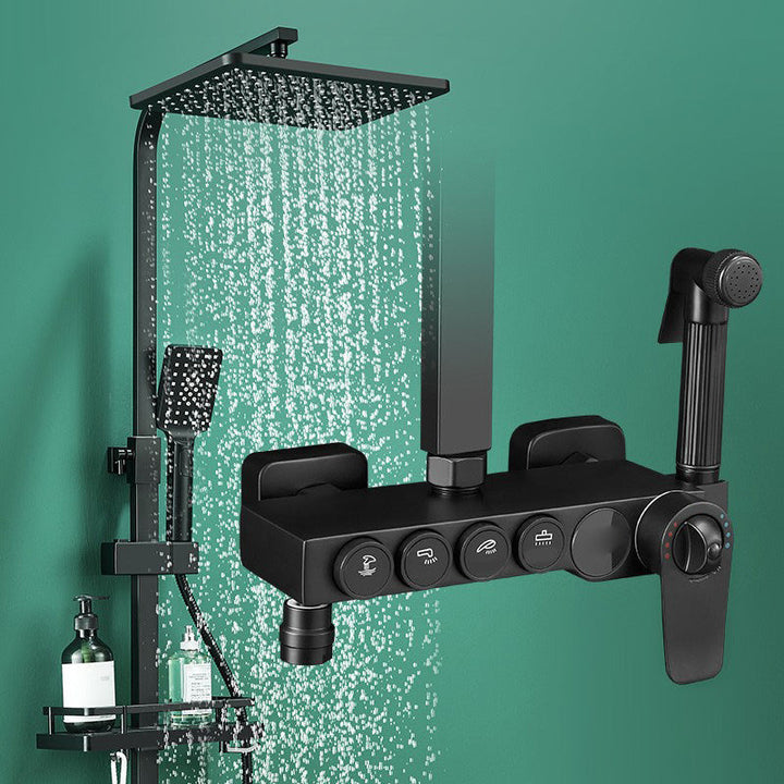 BowLift | Modern adjustable water flow shower faucet shower hose shower system on the wall