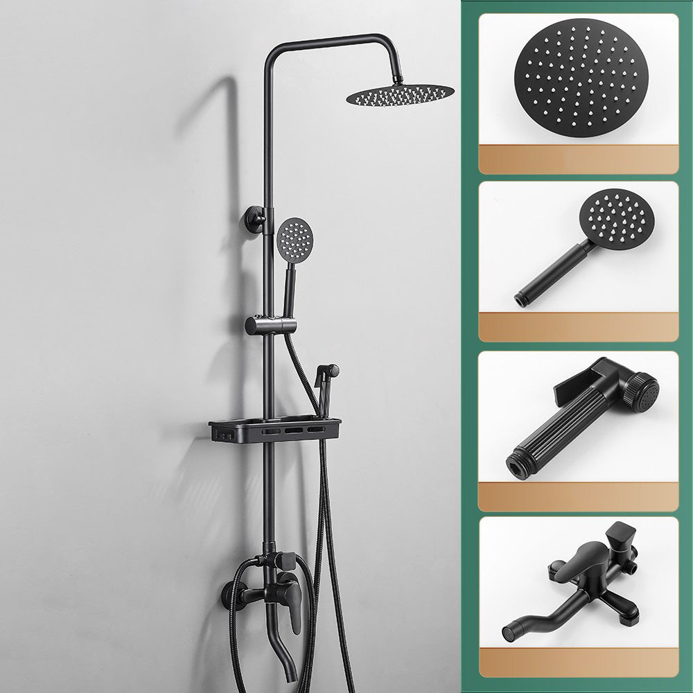 BowLift | Modern adjustable water flow shower faucet shower hose shower system on the wall