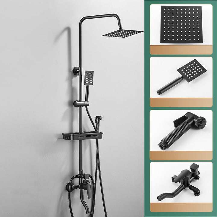 BowLift | Modern adjustable water flow shower faucet shower hose shower system on the wall