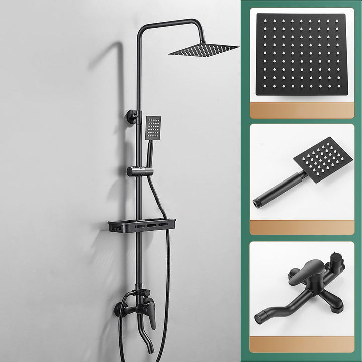 BowLift | Modern adjustable water flow shower faucet shower hose shower system on the wall