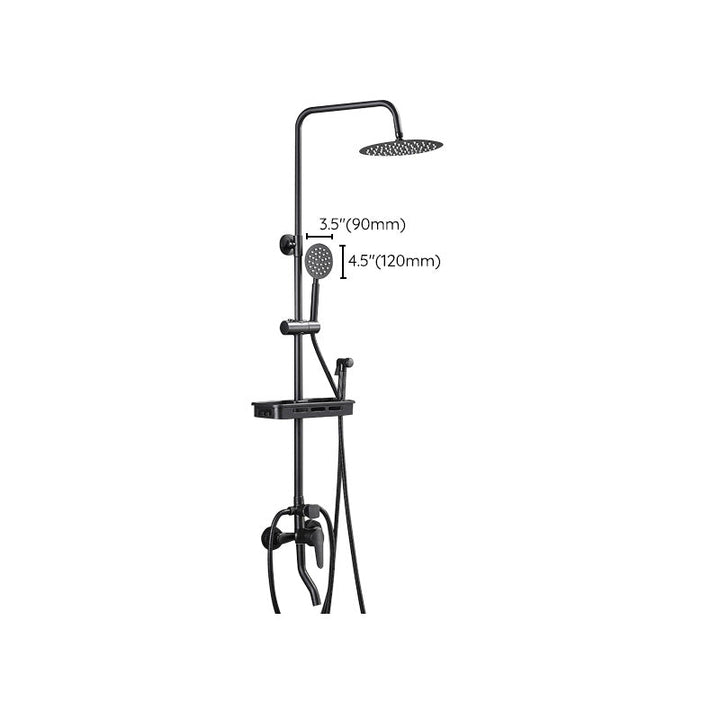 BowLift | Modern adjustable water flow shower faucet shower hose shower system on the wall