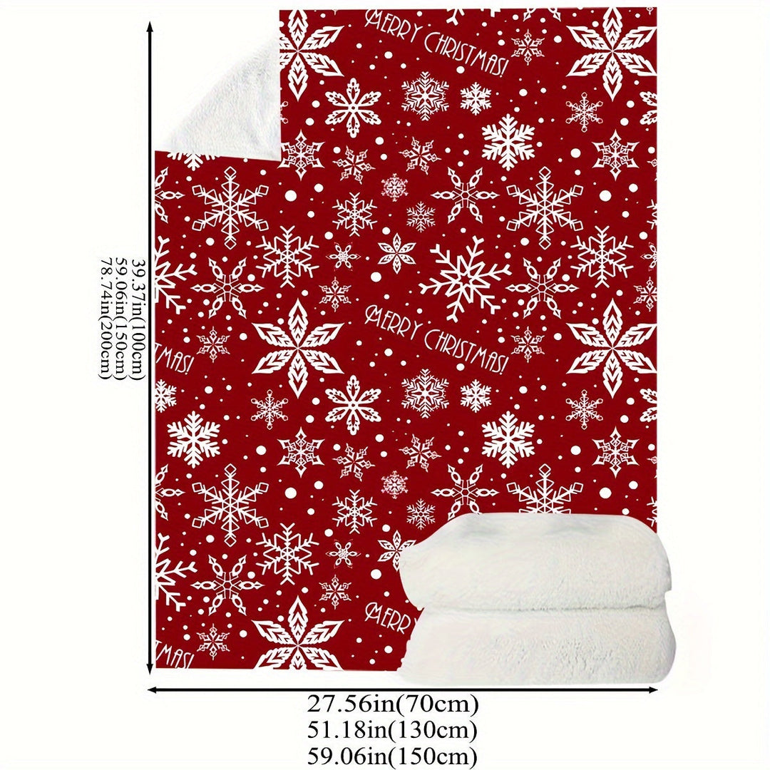 FestiveSnuggle - Luxury Christmas Fleece Blanket for the Holidays Bowlift