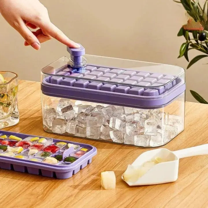 BowLift | 64-piece Silicone Ice Cube Set – with Lid & Scoop