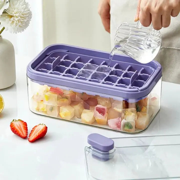 BowLift | 64-piece Silicone Ice Cube Set – with Lid & Scoop