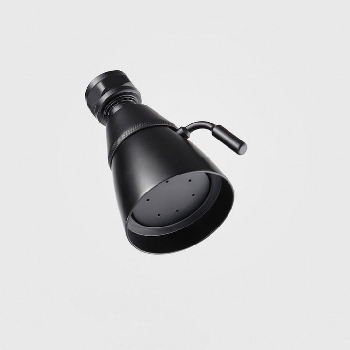 BowLift | Round shower head made of stainless steel in silver wall-mounted shower head