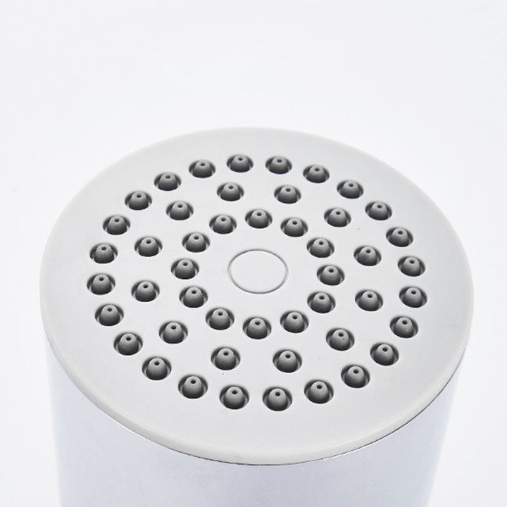 BowLift | Round shower head made of stainless steel in silver wall-mounted shower head