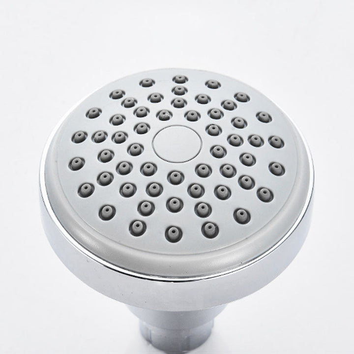 BowLift | Round shower head made of stainless steel in silver wall-mounted shower head