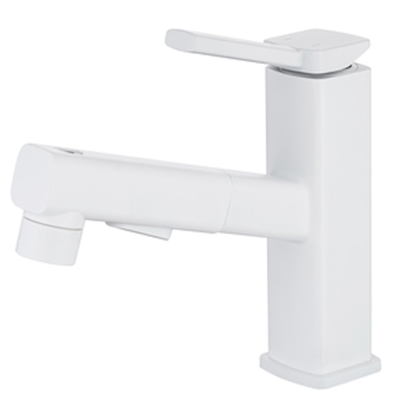 BowLift | Contemporary Vessel Sink Faucet Copper Single Handle Low Arc Pull Down Vessel Faucet