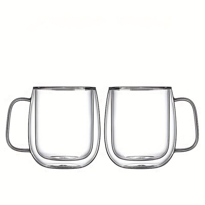 ThermoSip Double-Walled Glass Mug – Borosilicate Glass, Heat Resistant & Elegant | Bowlift