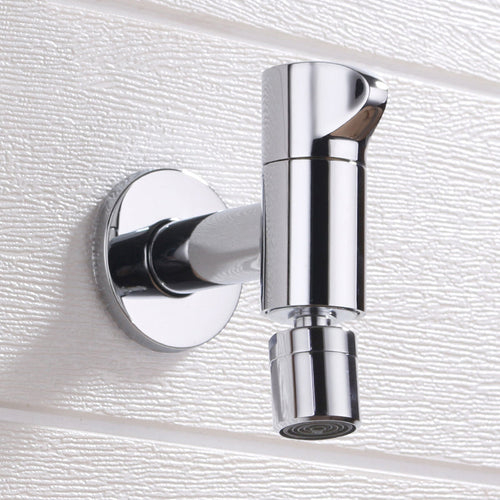 BowLift | Contemporary Wall Mounted Bathroom Faucet Knob Handle Solid Brass Round Faucet