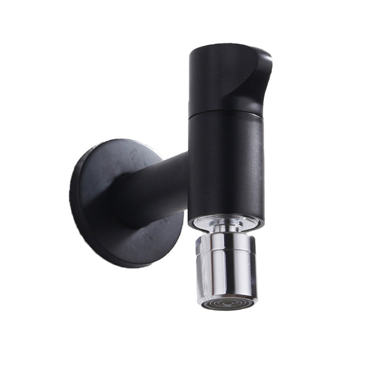 BowLift | Contemporary Wall Mounted Bathroom Faucet Knob Handle Solid Brass Round Faucet