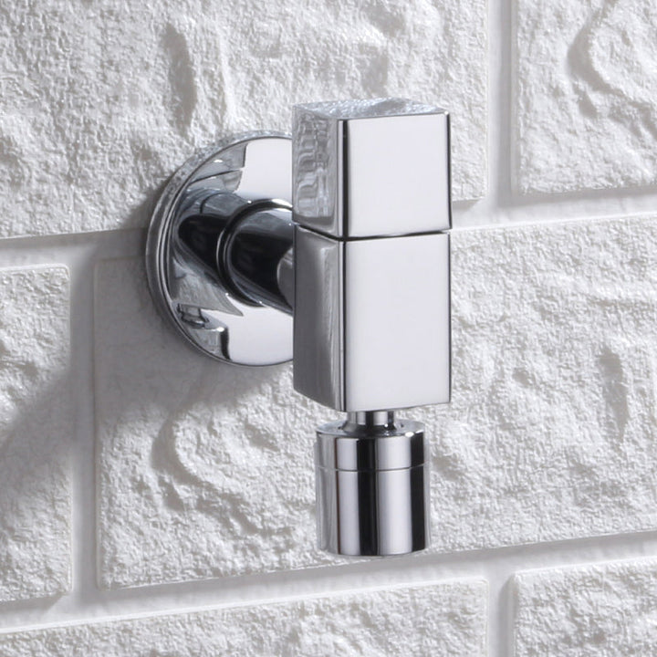 BowLift | Contemporary Wall Mounted Bathroom Faucet Knob Handle Solid Brass Round Faucet