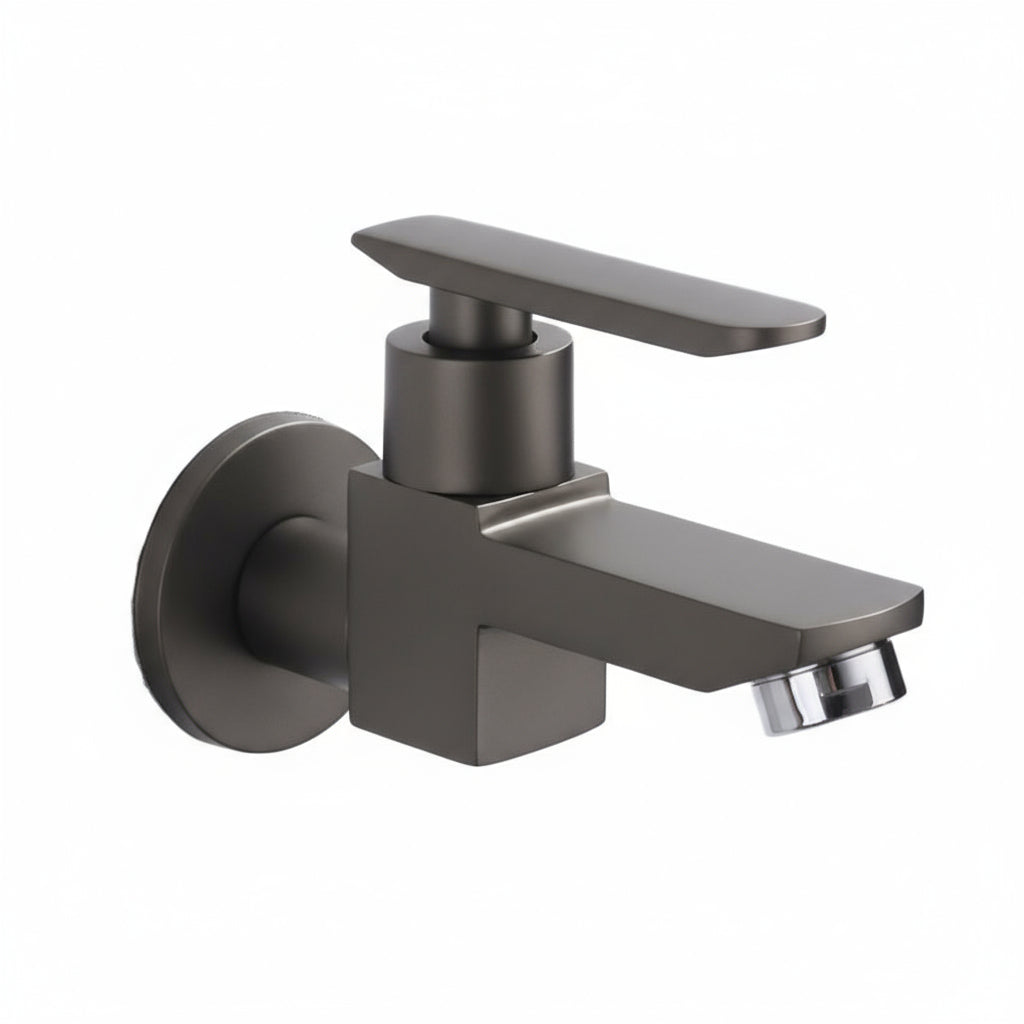 BowLift | Contemporary Wall-Mounted Bathroom Faucet Lever Handles Solid Brass Faucet