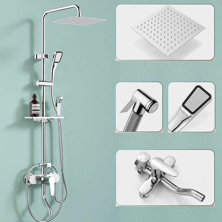 BowLift | Modern print-balanced converter faucet shower head shower fitting on the wall
