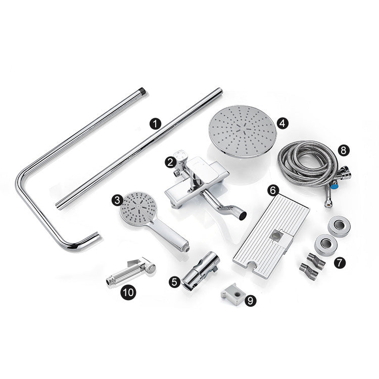 BowLift | Modern print-balanced converter faucet shower head shower fitting on the wall
