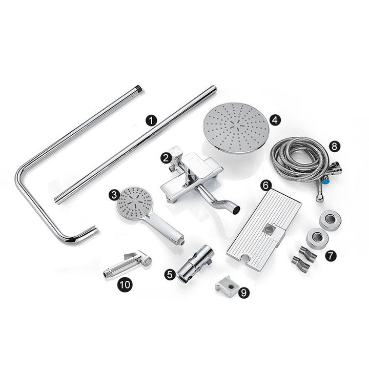 BowLift | Modern print-balanced converter faucet shower head shower fitting on the wall