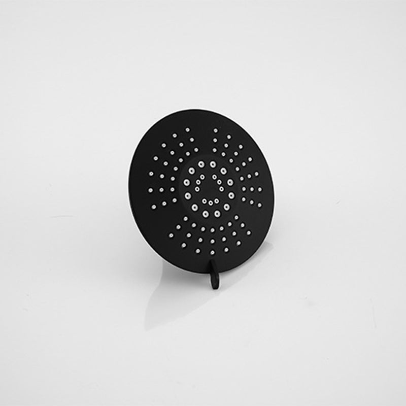 BowLift | Round Fixed Shower Head Matte Black 5 Spray Patterns Wall Mounted Shower Head