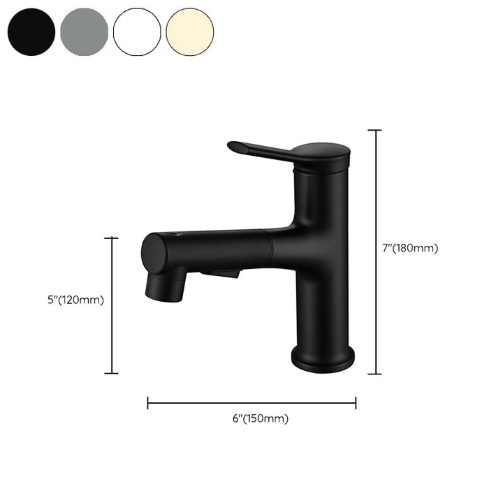 BowLift | Modern Basin Faucet Copper Single Handle Low Arc Basin Faucet for Bathroom