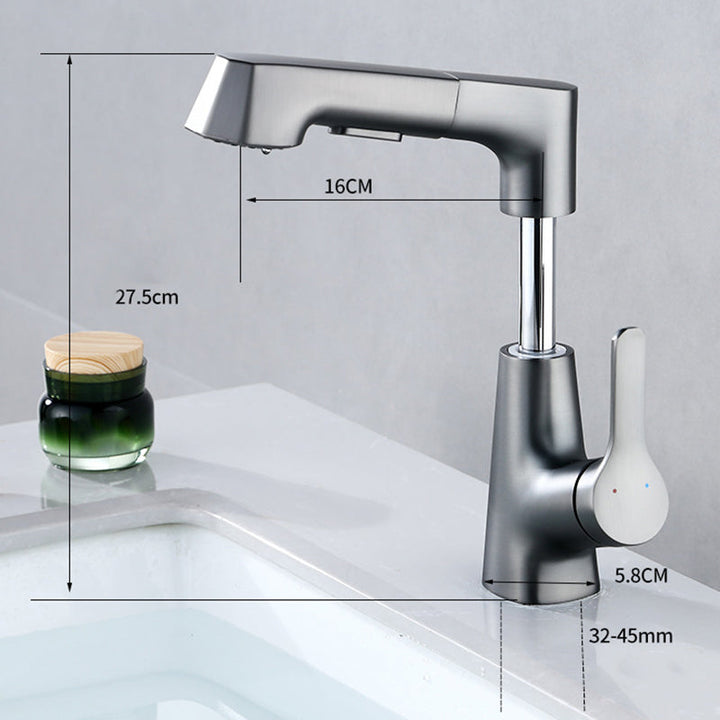 BowLift | Modern Faucet Solid Copper Centerset Bathroom Faucet