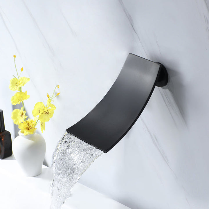 BowLift | Modern Wall-Mounted Bathroom Faucet Low Arc Solid Brass Faucet