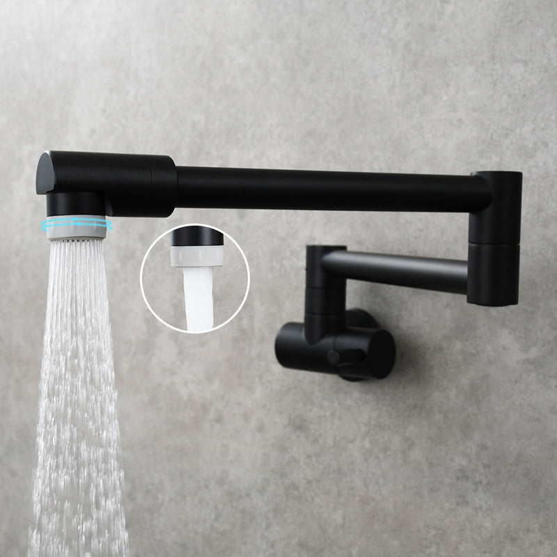 BowLift | Modern Pull-down Faucet Single Handle Wall Mounted Pot Filler Low Profile 1-Hole Filler