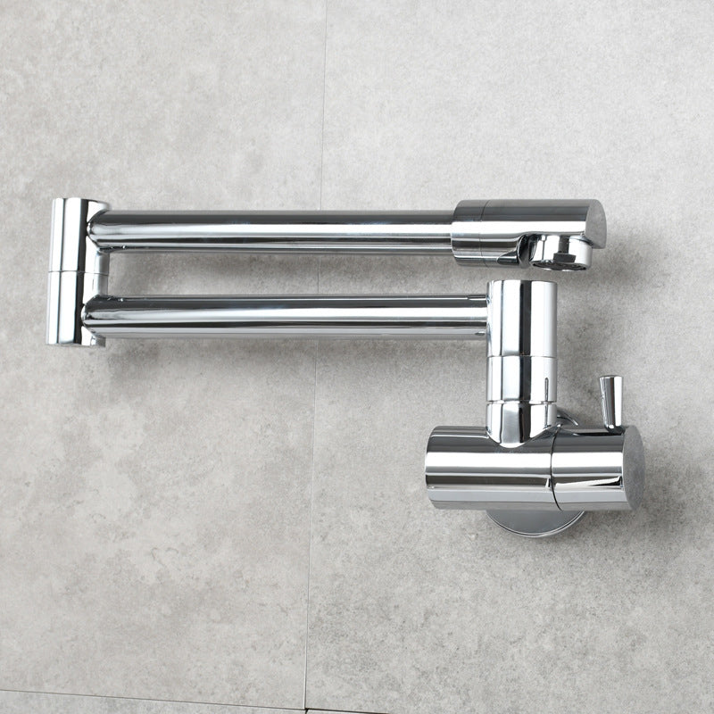 BowLift | Modern Pull-down Faucet Single Handle Wall Mounted Pot Filler Low Profile 1-Hole Filler