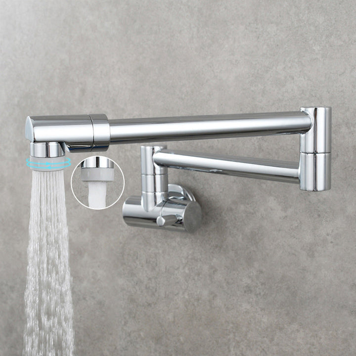 BowLift | Modern Pull-down Faucet Single Handle Wall Mounted Pot Filler Low Profile 1-Hole Filler