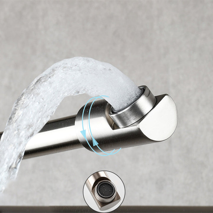 BowLift | Modern Pull-down Faucet Single Handle Wall Mounted Pot Filler Low Profile 1-Hole Filler