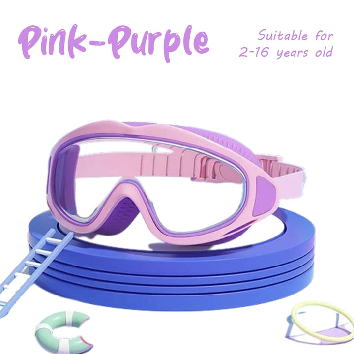 BowLift | HD children's large frame waterproof and anti-fog swimming goggles