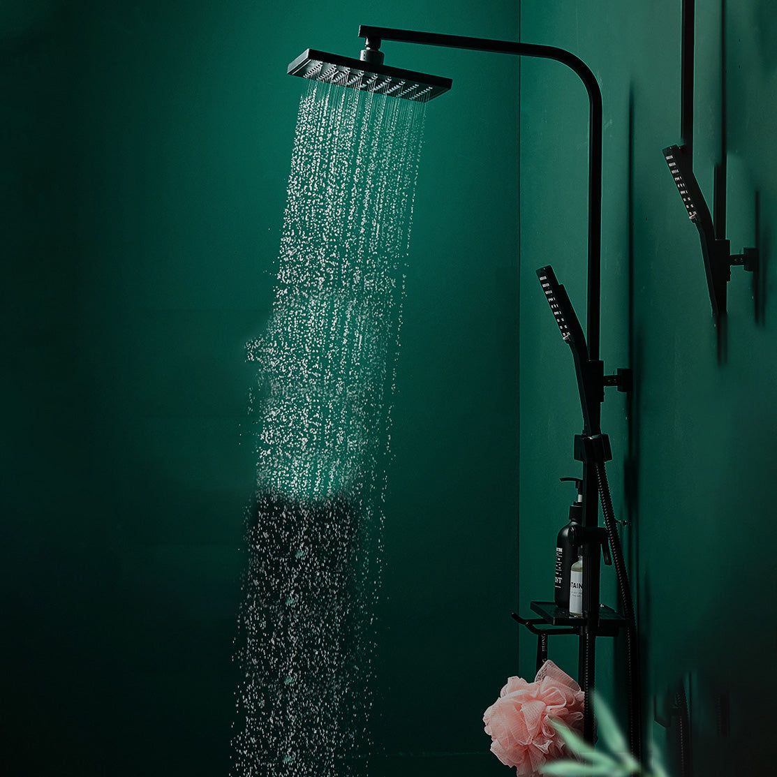 BowLift | Adjustable spray sample shower combination metal shower fitting arm showerhead with slip bar