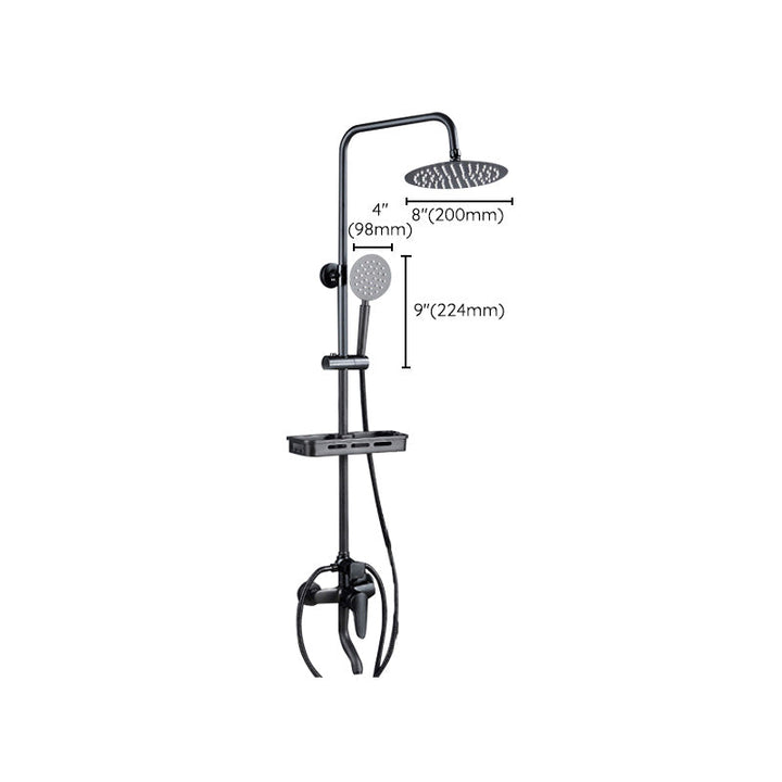 BowLift | Adjustable spray sample shower combination metal shower fitting arm showerhead with slip bar