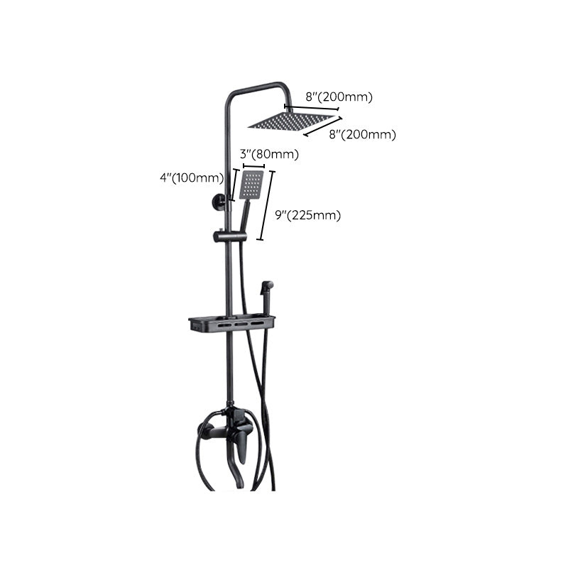 BowLift | Adjustable spray sample shower combination metal shower fitting arm showerhead with slip bar